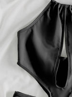 2025 New Sexy Halter Women Swimwear One Piece Swimsuit Female Hollow Out Monokini Bather Bathing Suit Summer Beach Wear Bodysuit