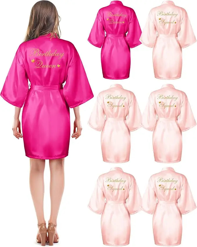 6 Pieces Bridesmaids Robes for Wedding Bridal Robes Matron Maid of Honor Wedding for Bridal Party Gifts