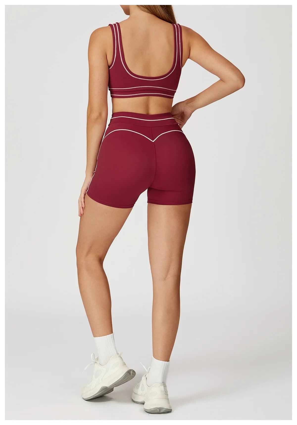 Women Shockproof Sports Bra Gym Fitness Running Yoga Vest Female Integrated Pilates Training Workout Breathable Sports Underwear