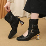 Sandals Platform Beige Summer Mesh Grid Ankle Boots Roman Sandals For Woman2026