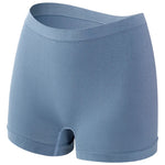 1PC Women Mid-Rise Boyshort Panties Ribbed Seamless Underwear Ladies Stretch Sports Panty Comfort Sexy Lingerie S-5XL Intimates