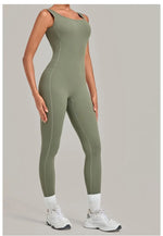 Women's Seamless Yoga Jumpsuits Fitness Sports Hip-lifting Beauty Back Sleeveless One-Piece Training Workout Running Bodysuits