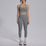 Women's Yoga Set Sports Fitness Running Beautiful Back Slim Fit Bra Hip-lifting High Waist Pants Workout Training Gym Suits