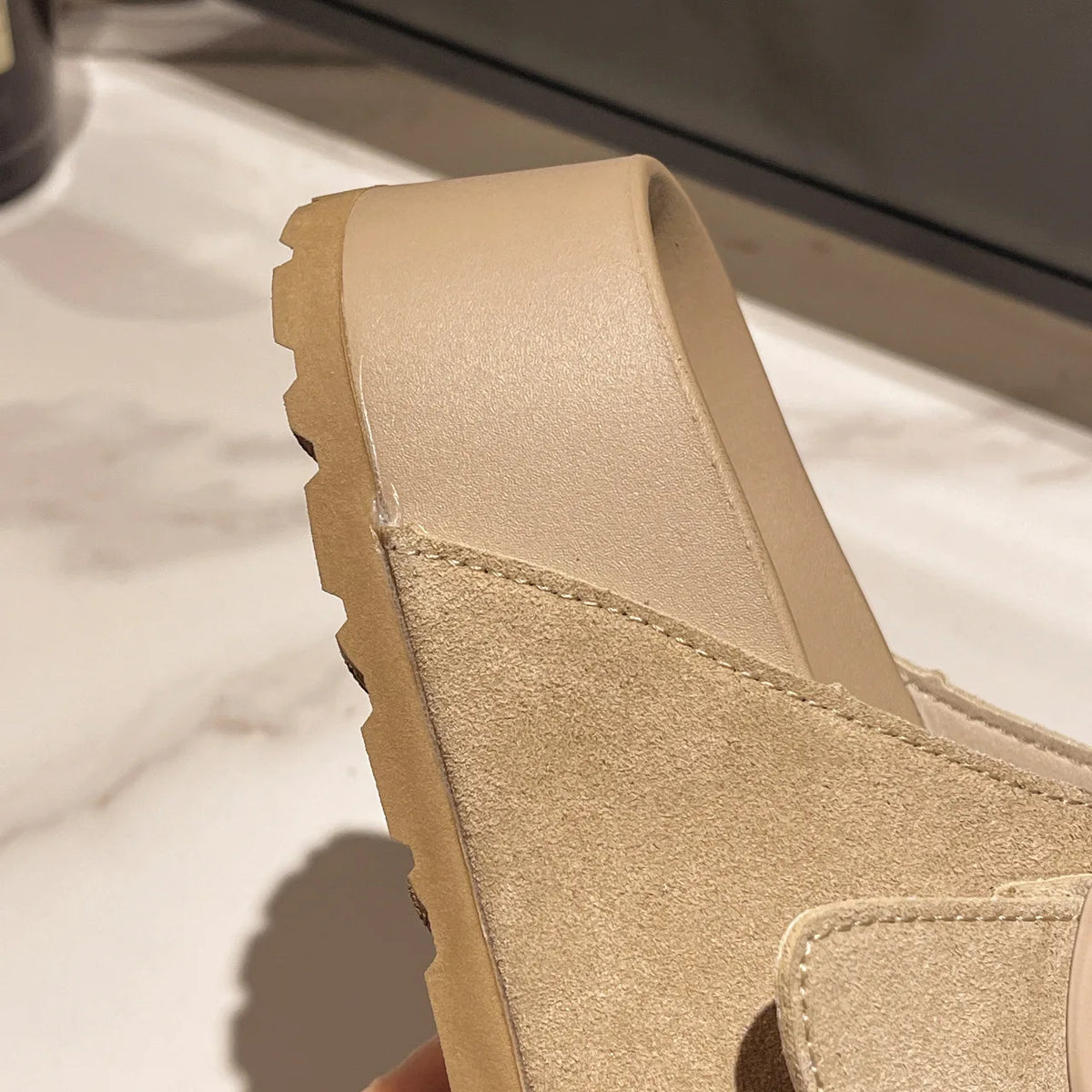 Women Leisure Slippers Retro Trend With Buckles Female Summer Casual Shoes Comfortable Beach Slides Girls Platform Sandals