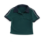 Women's suit sports casual short-sleeved polo shirt and skirt two-piece suit