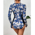 2026 Surfing Sport Swimsuit Long Sleeves Women One Piece SwimsuitSwimwear Solid Monokini Bathing Suit Tropical Bodysuit Female