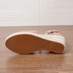 15 Colors Big Size 43 Summer Bohemian Espadrilles Sandals Women Beach Vacation Shoes Comfy Walk High Heels Wedges Sandals