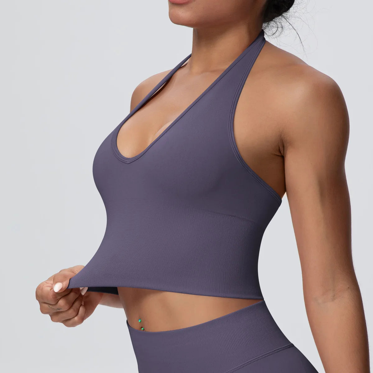 Gym Tops Women Halter Top Gym Vest Woman Sexy Backless Push Up Sport Bras Running Vest Workout Tops Activewear Yoga Fitness Vest