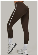 Women High Waist Yoga Pants Leggings - Seamless Color Block Fast-Dry Breathable Gym Running Fitness Tights Butt Lifting Effect
