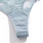 Full Lace Thongs Women 3Pcs/set Sexy G-string Underpants S-XL Ladies Floral T-Back Underwear Female Bikini Panties Girl Lingerie