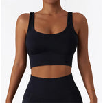 Comfort SkinFriendly Sports Bra With Chest Pad Tank Top Women Gym Fitness Running Yoga Bra Stretch Pull Up Vest Underwear Women
