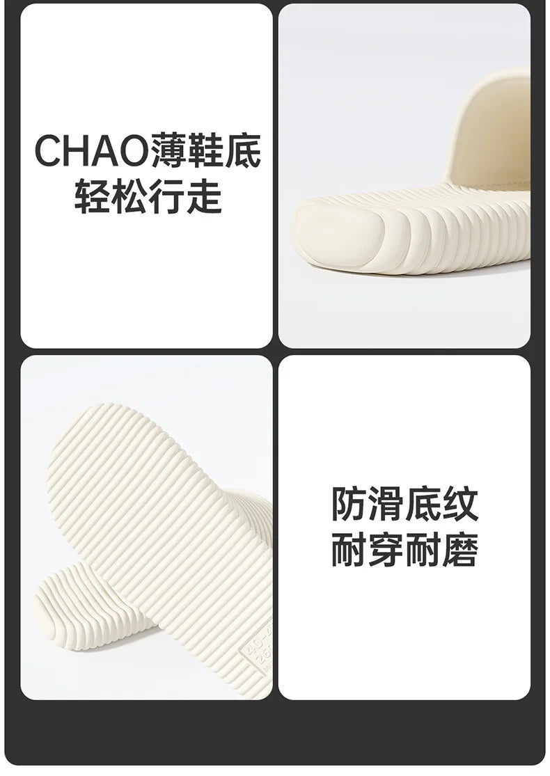 EVA Travel Folding Slippers Women New Portable Couple Indoor Home Bathroom Shower Anti Slip Men Comfortable Simple Slippers