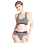 Fashion Letter Print Top Sexy Beauty Back Tube Top Women's Underwear Set Breathable Seamless Female Lingerie Suit