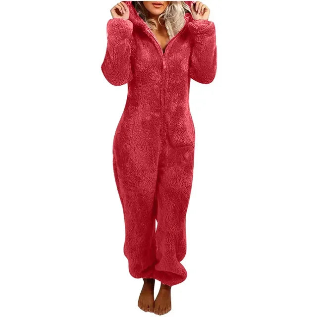 Mode Sourire Vêtements De Nuit Ensemble Plus La Taille Capuche Ensembles Pyjamas pour Femmes Adultes pour Hiver plus size onesie