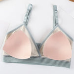 Women Sexy V-neck Padded Bra Lingerie Set Push-Up Bras Low Rise Briefs Non-wire Bralette Brazilian Panties Female Underwear Set