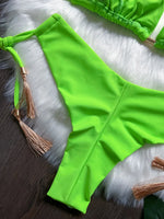 Sexy Folds Bikini Set Solid Micro Bikinis Women Swimsuit Female Triangle Swimwear Beach Wear Bathing Suit