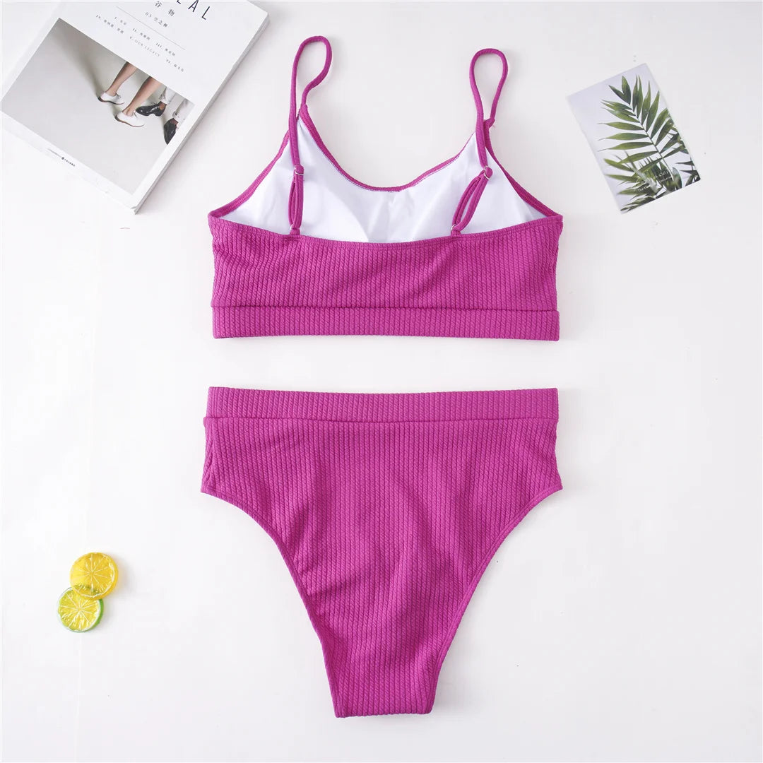 0XL - 4XL 7 Colors Bikini Plus Size Large Size Swimwear Women Swimsuit Female Two-Pieces Bikini Set Bather Bathing Suit V3774B