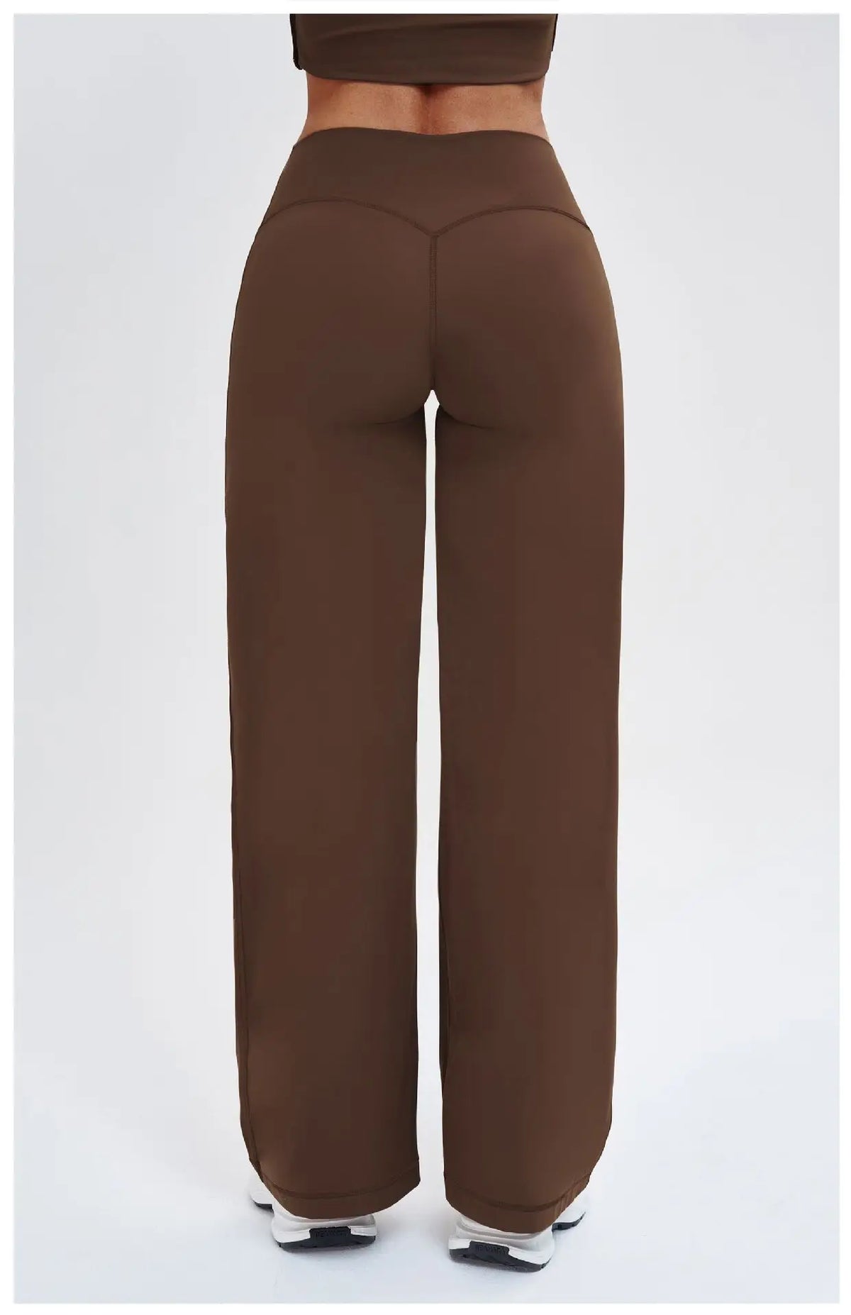 Wide-leg Pants Women Bell-bottoms High Waist Yoga Pants Workout Gym Leggings Naked Feel Pilates Running Cycling Sports Trousers