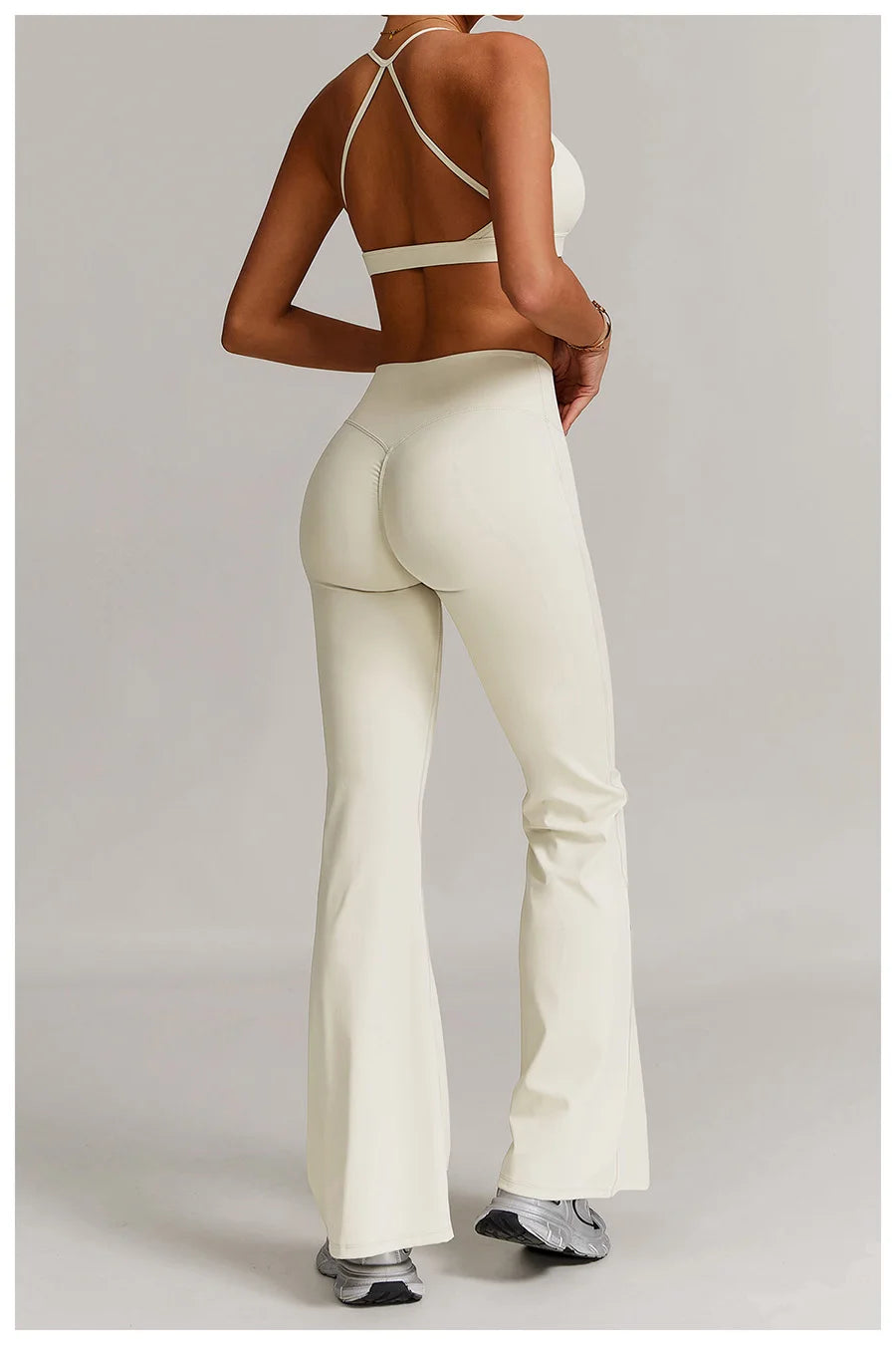 Women 2PCS Yoga Suit Sports Gym Set Tracksuit Workout Long Sleeve Shirt Fitness Flared leggings Short sleeve shorts running suit