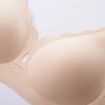 Wireless Comfortable Bra Large Cup Seamless Anti-Sagging Back Smoothing Underwear Soft Women's Hollowed-Out Full Cover Bras
