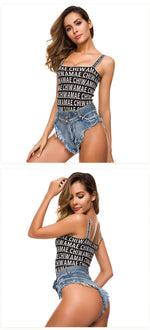 DEKA New Sexy Denim Bikini Set Beach Suit Split Blue Swimsuit Summer Jeans Shorts Female Short Women Two-piece Swimwear