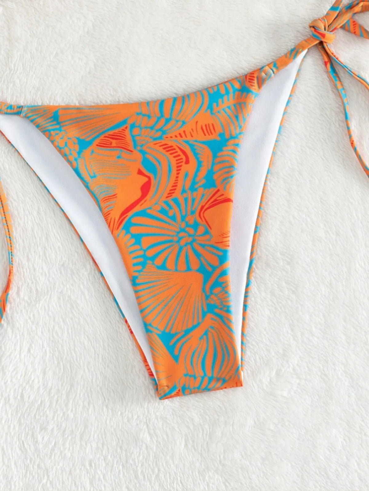 Sexy String Bikini 2024 Two Pieces Print Swimsuit Female Swimwear Women Thong Bikinis Set Bather Beachwear Bathing Suit Pool