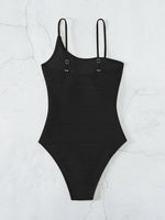 2026 Plain One Shoulder Swimsuit One Piece Solid Swimwear Women Sexy Bathers Bathing Swimming Swim Suit Female Beachwear