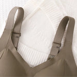 Seamless Push-Up Bras For Women Non-wire V-neck Bra Padded Underwear Sexy Lingerie Adjustable Wide Straps Intimates M-4XL