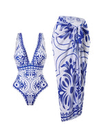 2026 Printed Swimsuit One Piece & Beach Dress Sexy Swimwear Women Bathing Swimming Swim Suit Padded Beachwear Summer