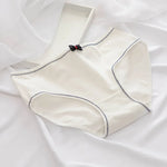1Pc Women's Underwear Cotton Panties Comfort Briefs Low Waist Seamless Underpants Solid Color Lingerie