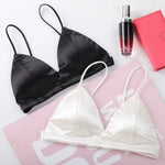Tube Top For Women Ice Silk Sexy No Steel Ring Bra Breathable One Piece With Open Back Thin Straps Summer Female's Underwear