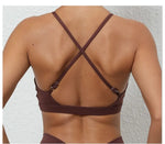 Women's Yoga Bra - Running Cross Back Breathable Naked Feel Sports Fitness Brafor Yoga Running Gym Top