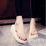Women Platform Flip Flops Big Size 42 Summer Wedges Shoes Soft EVA Female Indoor Street SlippersLadies Leisure Beach Slides