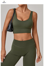 Running Sports Bra Women High Support Open Back Yoga Breathable Slim Fit Fitness Pilates Tank Top With Removable Pads