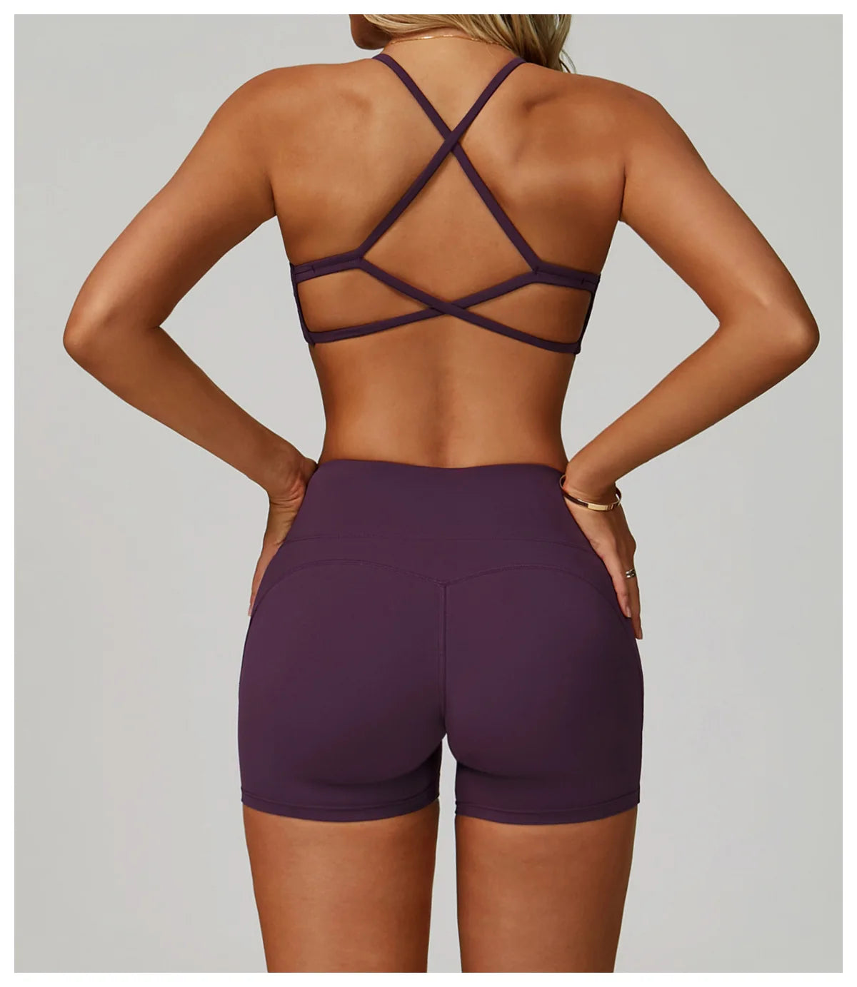 Gym Bras Cross Shoulder Straps Sports Underwear Anti-Sweat Fitness Top Women Yoga Bra Shockproof Crop Top Push Up Workout Tops