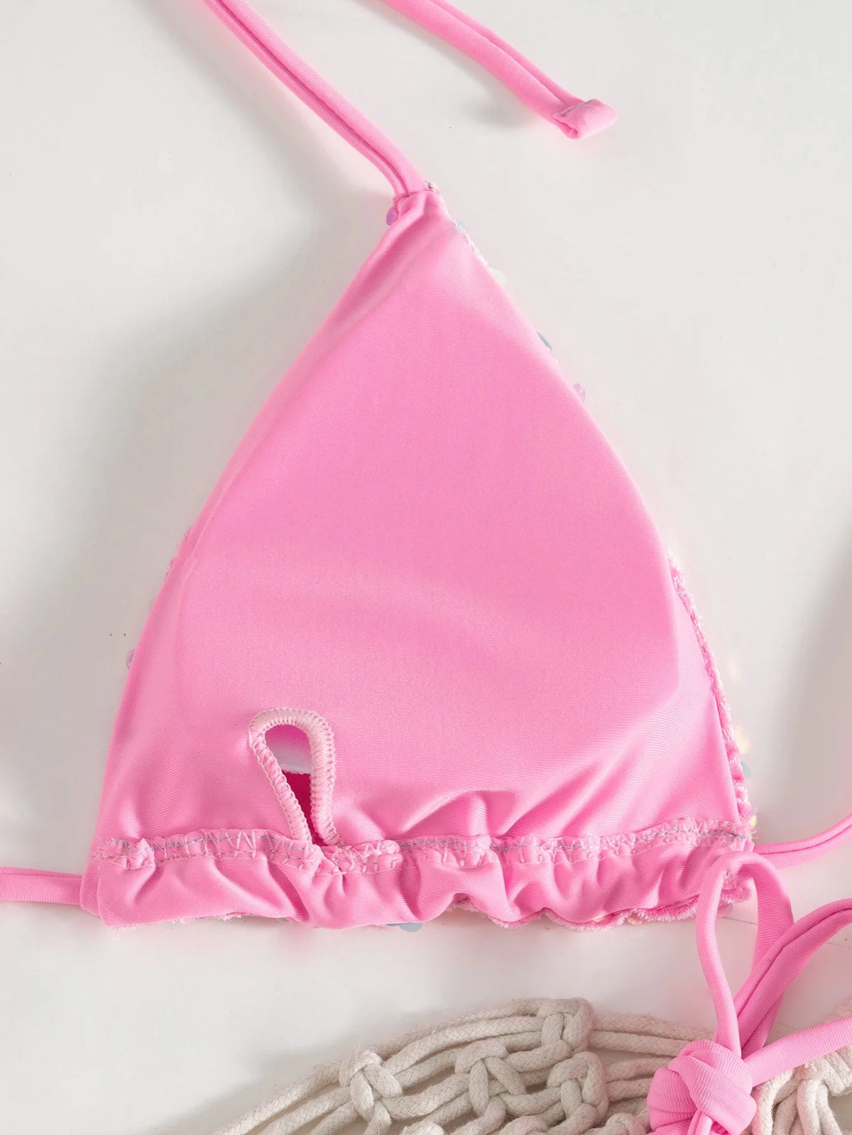 Sexy Sequin Blue Micro Bikini Set Women Shiny Push Up Bra Tie Side Triangle Swimsuit Summer Bathing Suit Holiday Swimwear 2026