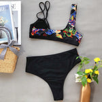 2026 Sexy Bikini Push Up Dragon Print Patchwork High Waist Vintage Swimwear Swimsuit Women Bikinis Set Bathing Suit Beach Bikini