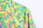 Foridol Paisley Print Shirt Dress Elegant Autumn Spring Green Dress Floral Print Boho Female Maxi Dress Long Sleeve Vestido 2025