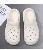 Men Summer Slippers Close Toe Leisure Clogs Soft EVA Anti-slip 2 Way Wear Shoes Couples Indoor Beach Slides Street Sandals