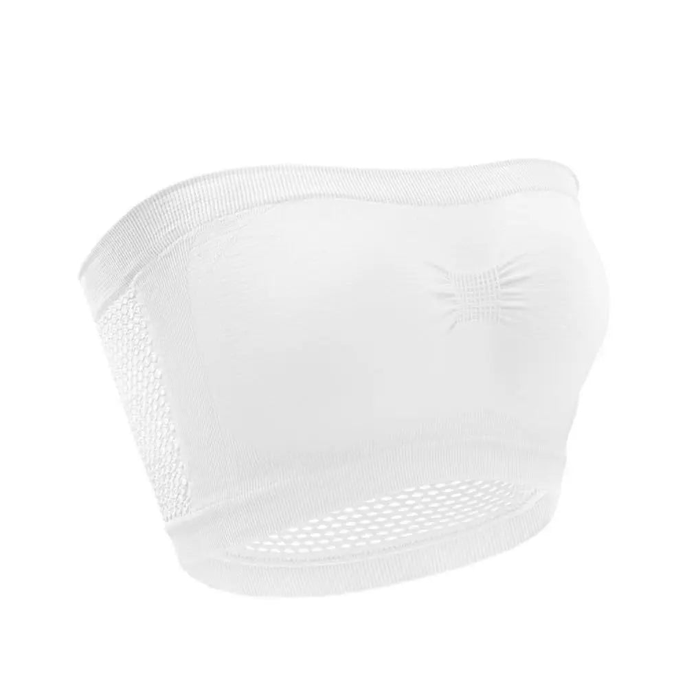 Women’s Strapless Seamless Tube Top Bra Anti-Slip Wireless Bandeau for Summer Outfit