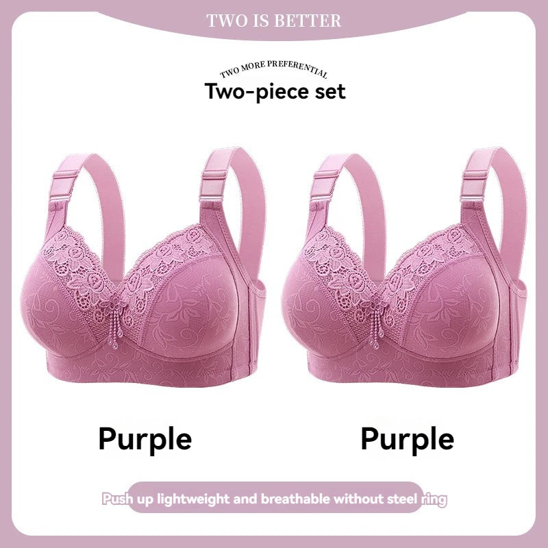 Womens Lace Bras Ultra-Thin Perspective Bralette Deep V Bra Sexy Lingerie Tops Plus SizeCup Mom's underwear active bra