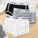 Fashion Letter Waistband Seamless Casual Short Panties Comfort Ribbed Ladies Boyshort Summer Daily Basic Stretch Underwear