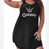 Plus Size Letter Printed Vest Nightgown