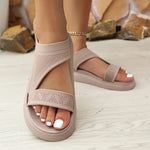 2026 Shoes Women's Summer Shoe Wedges Platform Sandal Beach Sports Sandalias Elastic Knitting Casual Slip on Sandals