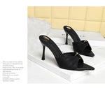 BIGTREE Summer Woman Slippers Fashion Open Toe Thin High Heels Shoes Street Style Stripper Party Slides Zapatos De Mujer