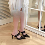 Women Solid Color High Heels Summer Pointed Toe Non-slip SandalsFashion Sexy Comfortable Outside Shoes