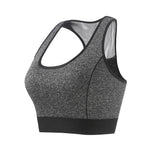 Women Racerback Sports Bra Seamless High Impact Support Fitness Yoga Brassiere Shockproof Workout Running Gym Underwear Bralette