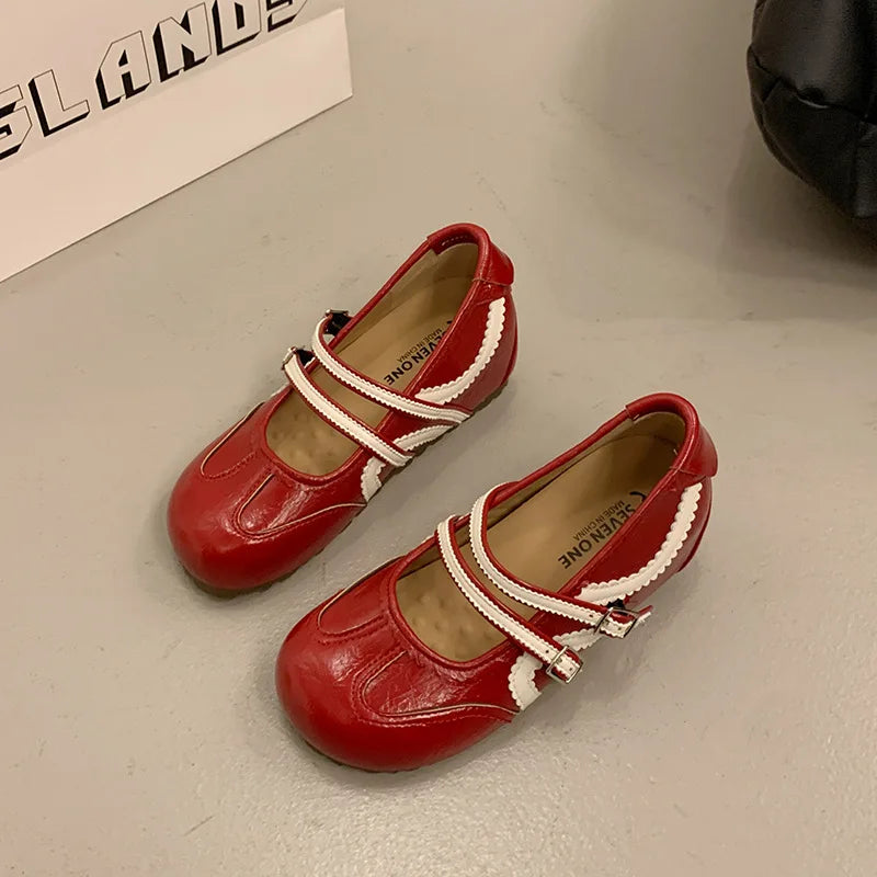 Women's Retro Elegant Shallow Mouth Casual Wedge Heel Mary Jane ShoesAutumn New Fashion Versatile Comfortable Single Shoes
