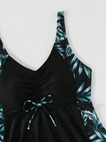 Strappy Printed Tankini 2026 Large Plus Size Swimsuit Women Beach Dress Swimwear Female Bathers Bathing Swimming Swim Suit 4XL