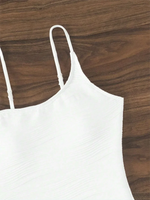 2026 Plain One Shoulder Swimsuit One Piece Solid Swimwear Women Sexy Bathers Bathing Swimming Swim Suit Female Beachwear